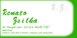 renato zsilka business card